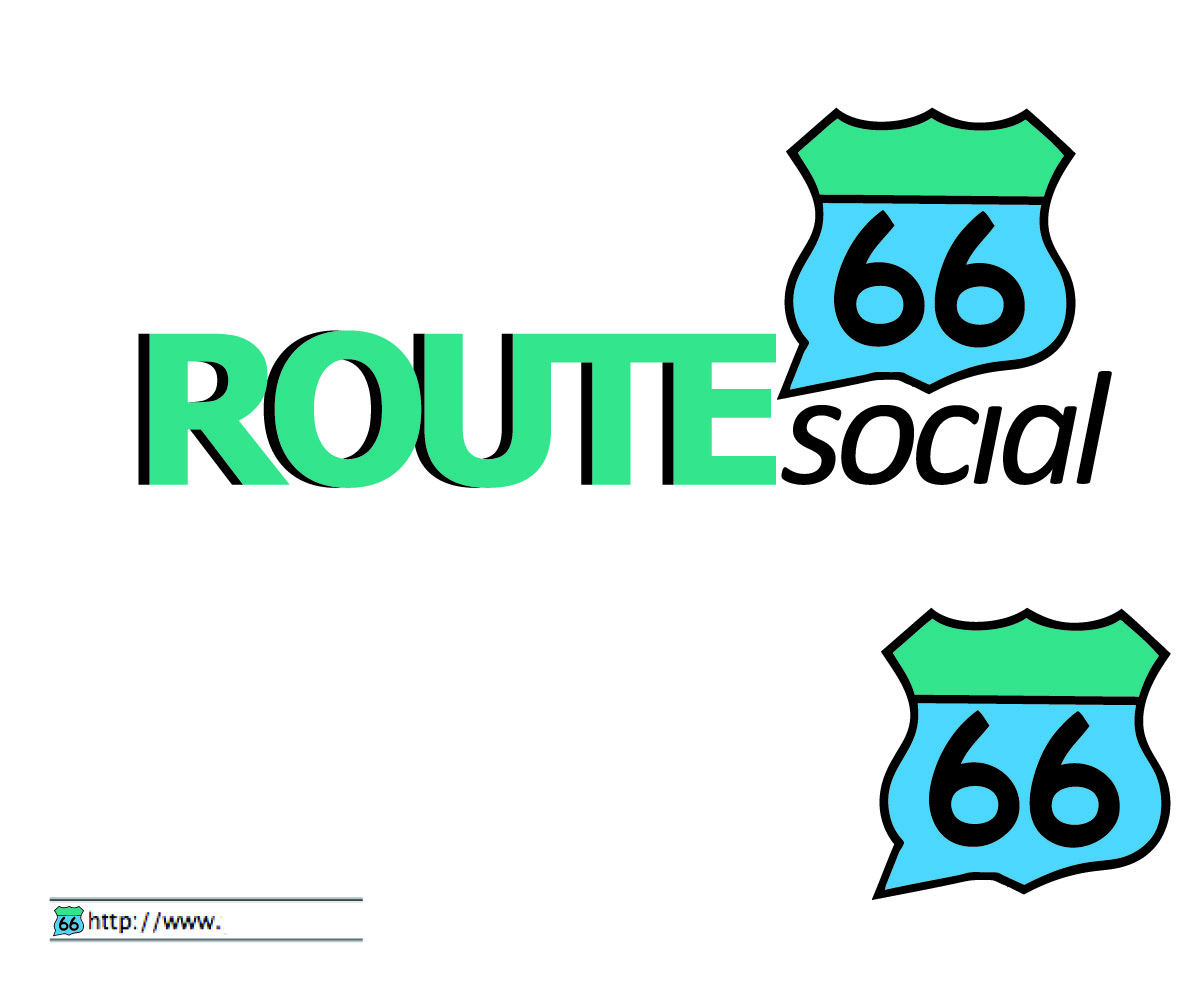 Logo Design by PoBoyDesign for Route 66 Social | Design #1460995