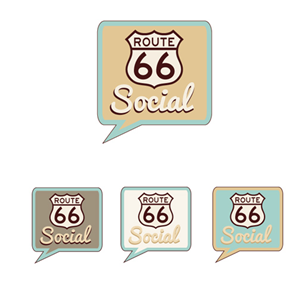 Logo Design by lightdarkdesign for Route 66 Social | Design: #1488684