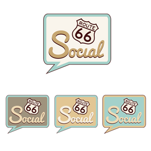 Logo Design by lightdarkdesign for Route 66 Social | Design: #1488690