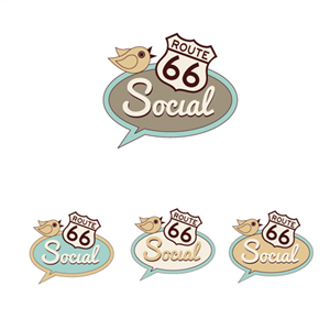 Logo Design by lightdarkdesign for Route 66 Social | Design: #1488697