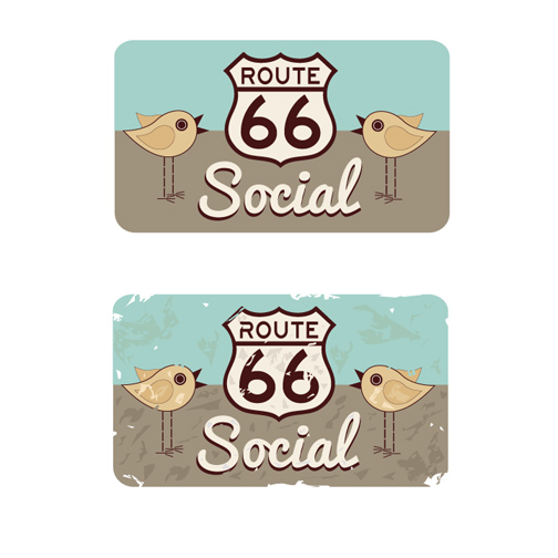 Logo Design by lightdarkdesign for Route 66 Social | Design #1488706