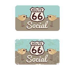 Logo Design by lightdarkdesign for Route 66 Social | Design: #1488706