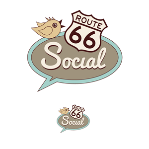 Logo Design by lightdarkdesign for Route 66 Social | Design #1550900