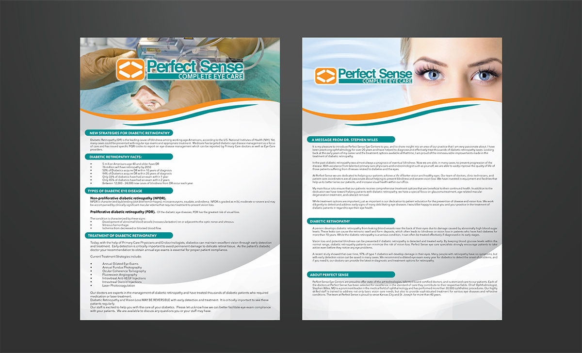 Flyer Design by indesigner for Perfect Sense Eye Care | Design #5261577