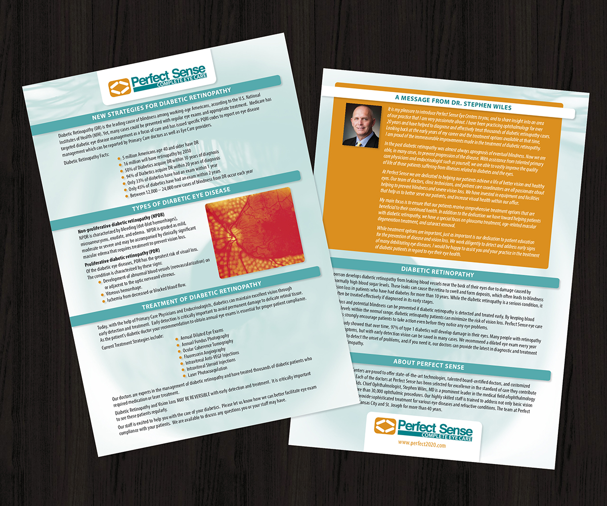 Flyer Design by Sergey Nemtsev for Perfect Sense Eye Care | Design #5222479