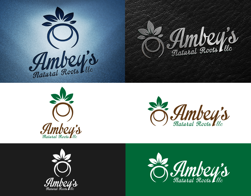 Logo Design by The Deno Technology for Ambey's Natural Roots, LLC | Design #5231793