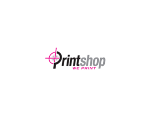 company name is printshop, slogan is we print | Logo Design by Buck Tornado