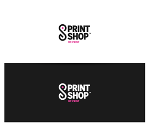 company name is printshop, slogan is we print | Logo Design by mk