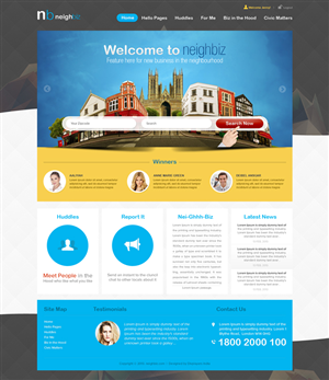 Web Design par the-lion-king pour Neighbiz (Pty) Ltd | Design : #1460562