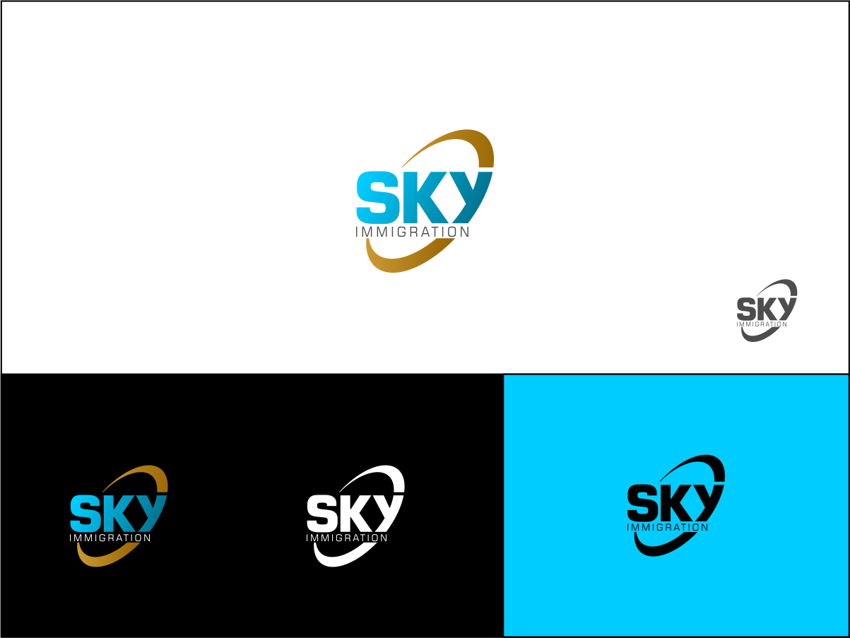Logo Design by normi for Sky Immigration  | Design #5276376