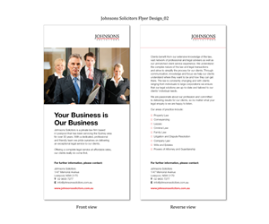 Flyer-Design von SP Designwork für Johnsons Solicitors | Design: #5324145