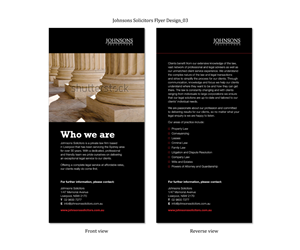 Flyer-Design von SP Designwork für Johnsons Solicitors | Design: #5324151