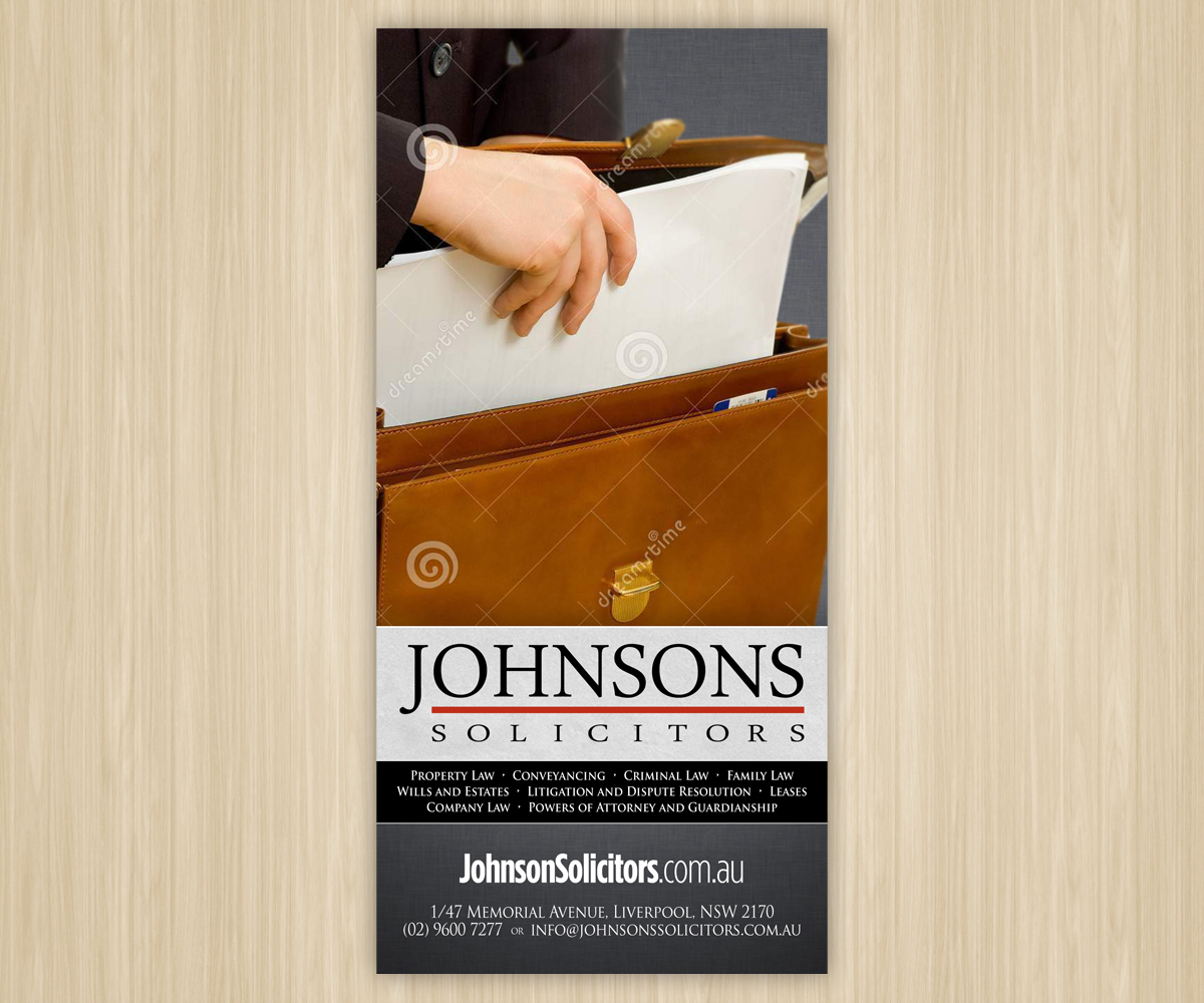 Flyer Design by Brian Ellis for Johnsons Solicitors | Design #5238102