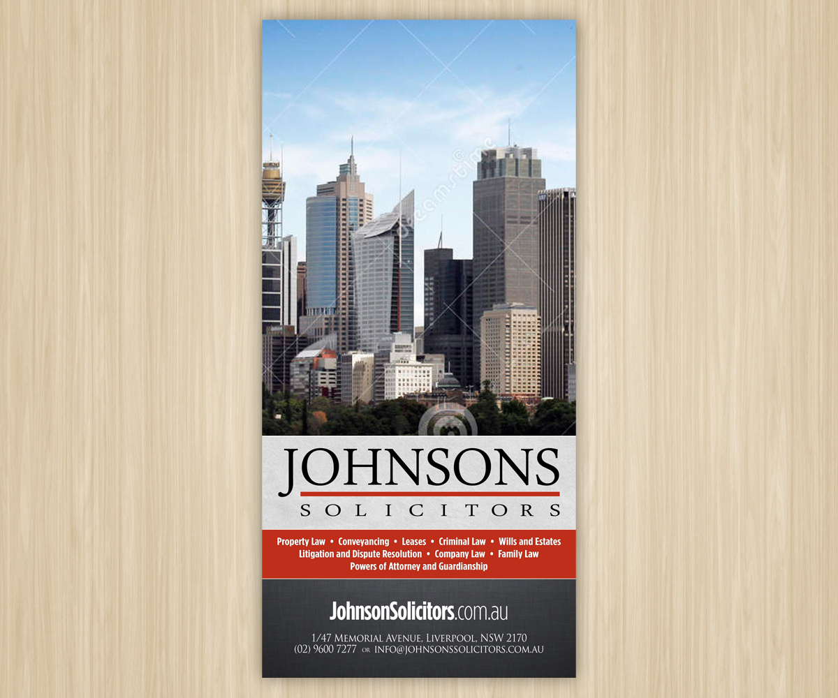Diseño de Flyer por Brian Ellis para Johnsons Solicitors | Diseño #5238109