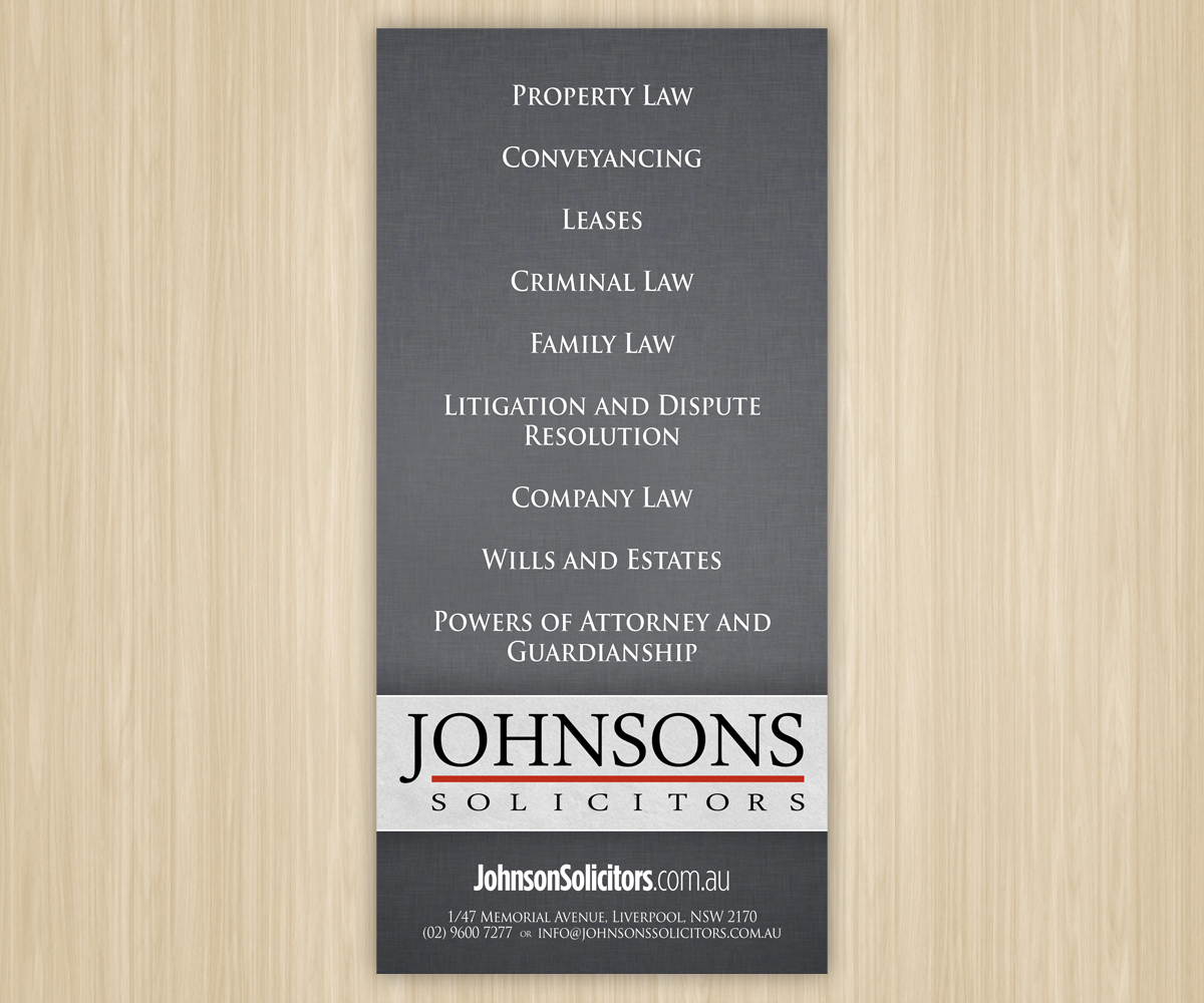 Flyer Design by Brian Ellis for Johnsons Solicitors | Design #5238114