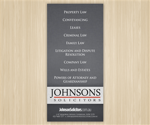 Diseño de Flyer por Brian Ellis para Johnsons Solicitors | Diseño: #5238114
