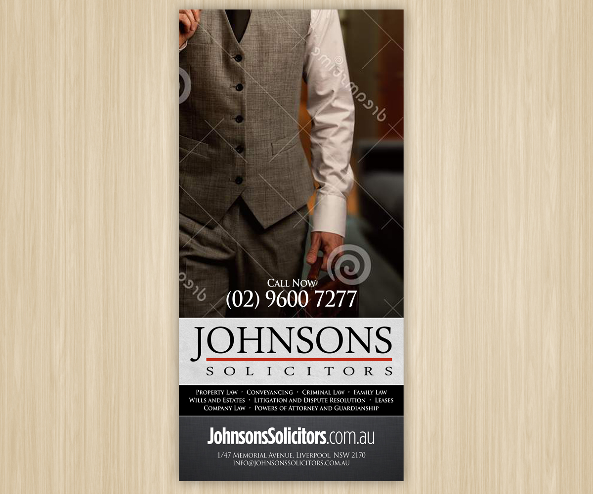 Flyer-Design von Brian Ellis für Johnsons Solicitors | Design #5276673