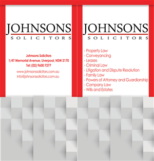 Flyer-Design von Einder für Johnsons Solicitors | Design: #5303790