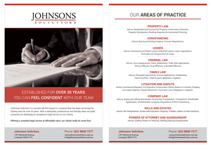 Flyer-Design von Oilegak für Johnsons Solicitors | Design: #5312391