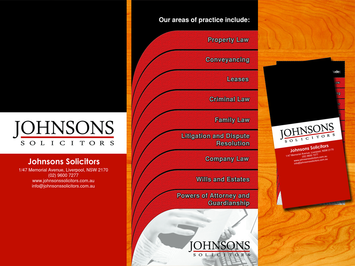 Flyer Design by Yegeta for Johnsons Solicitors | Design #5323565