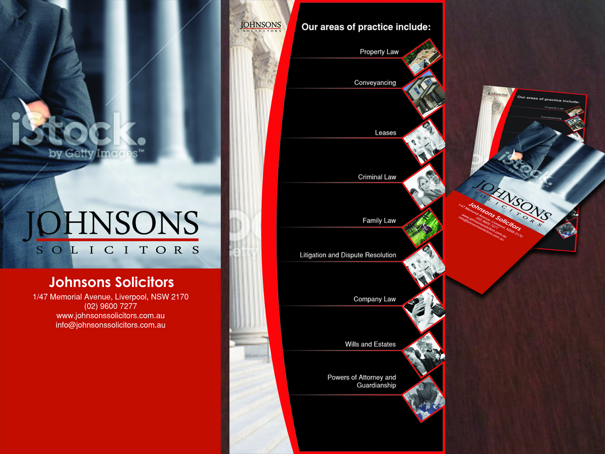 Flyer Design by Yegeta for Johnsons Solicitors | Design #5325874