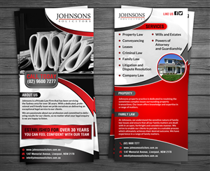 Diseño de Flyer por debdesign para Johnsons Solicitors | Diseño: #5273942
