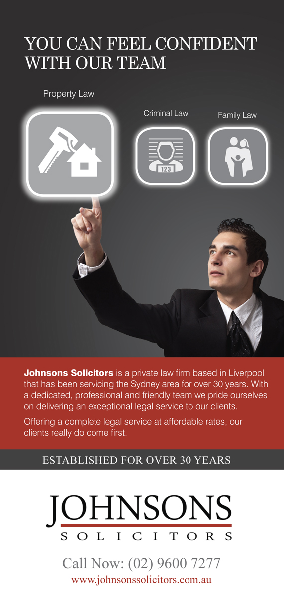 Flyer-Design von rkailas für Johnsons Solicitors | Design #5308495