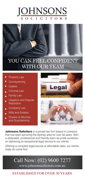 Diseño de Flyer por rkailas para Johnsons Solicitors | Diseño: #5308505
