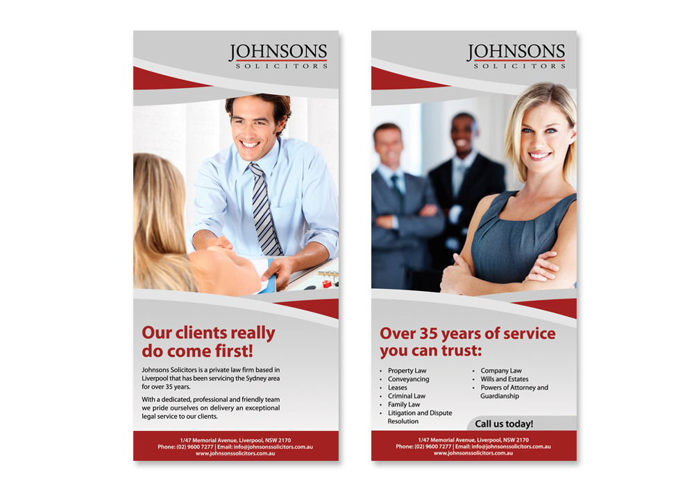 Design de Flyer par Sharon pour Johnsons Solicitors | Design #5300507