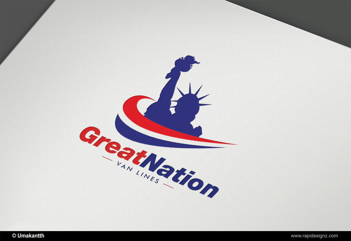 Logo Design by creative.visuals for Great Nation Van Lines | Design #1634530