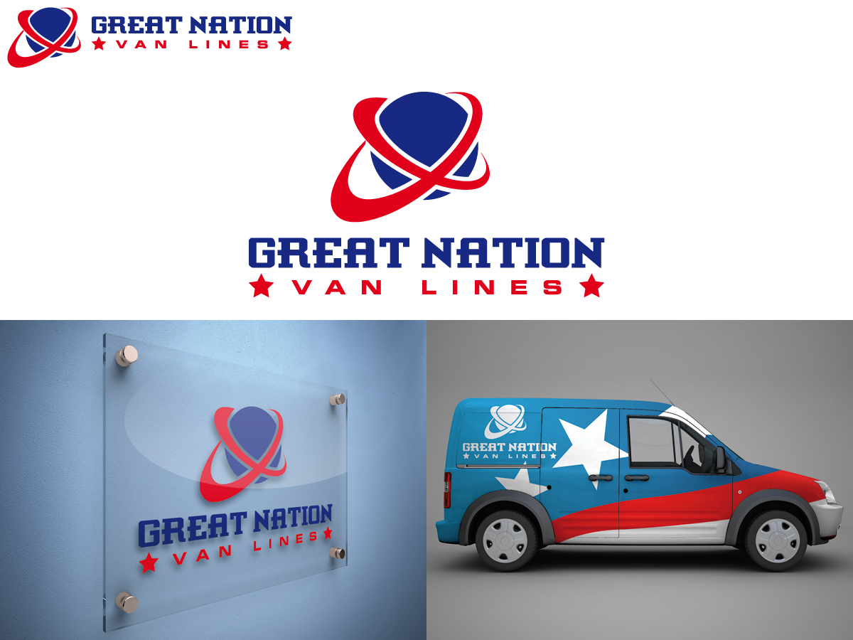 Logo Design by MIM design for Great Nation Van Lines | Design #1478020