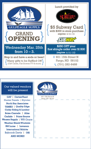 Grand Opening | Postcard Design by TedAtkinson