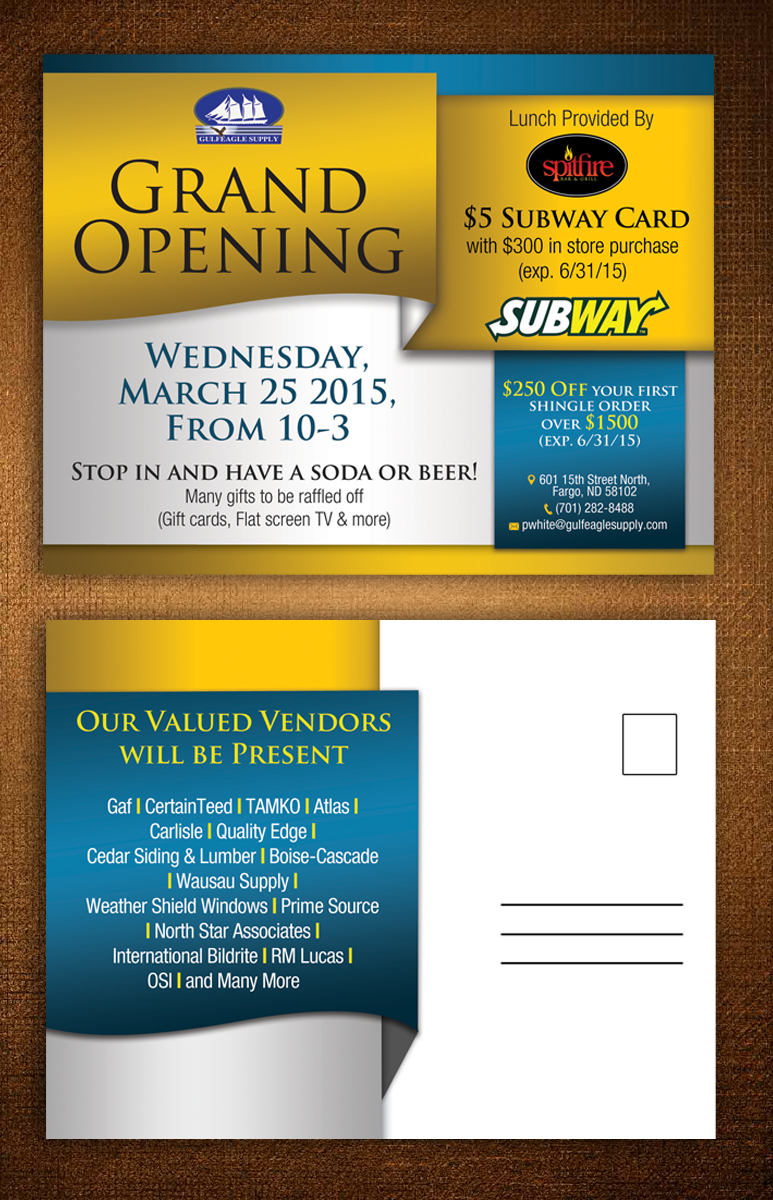 crowd postcard design for a company by esolz technologies design