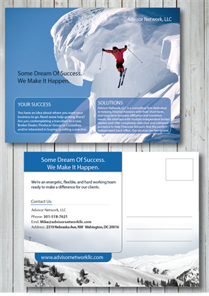 Postcard Design by alex989 for this project | Design #5255793