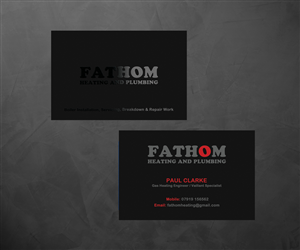 heating and plumbing engineer needing a business card | Business Card Design by Sarah Haroon