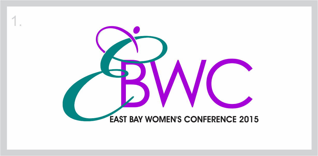 Conservative Logo Design for Three text components. 1) East Bay Women's Conference. 2) Allow