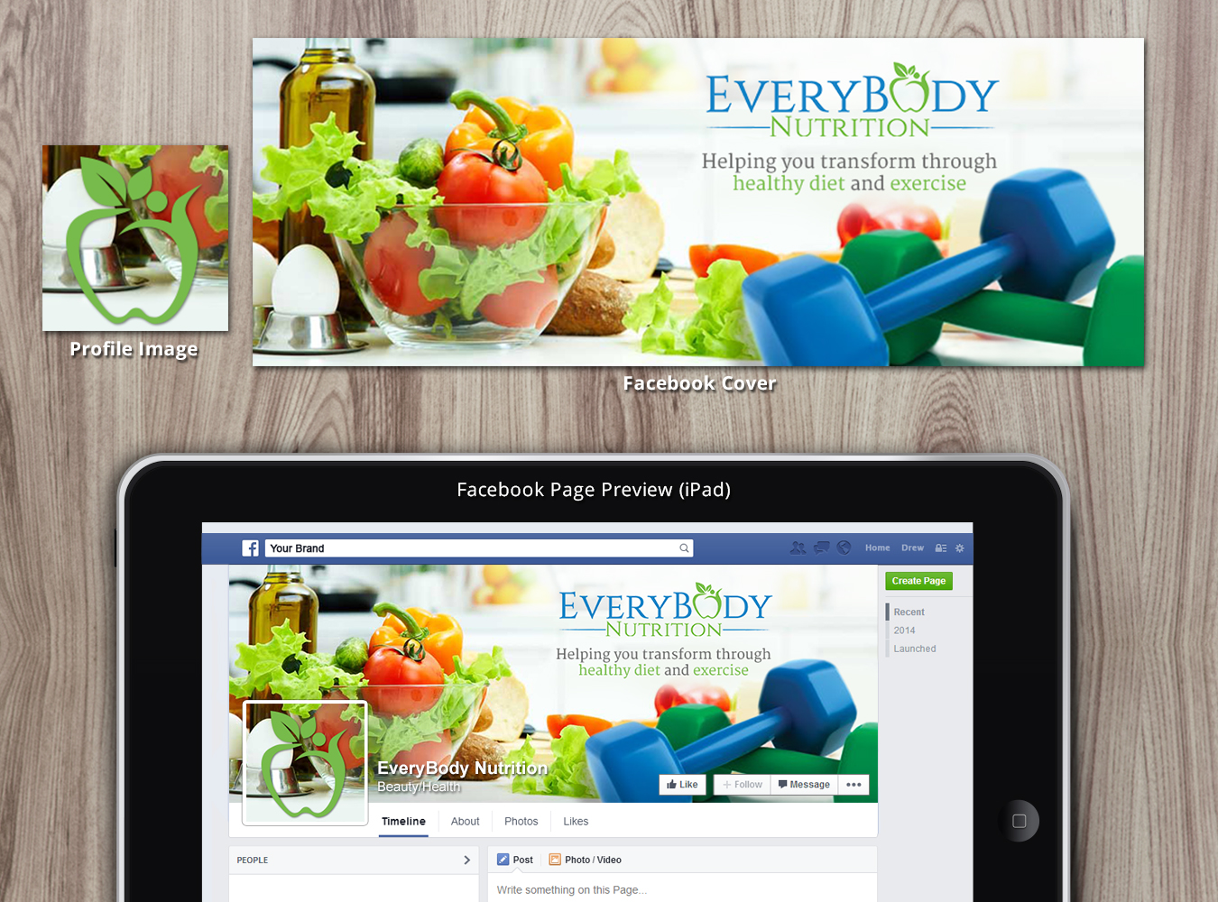 Facebook-Design von Nelsur für EveryBody Nutrition | Design #5234817