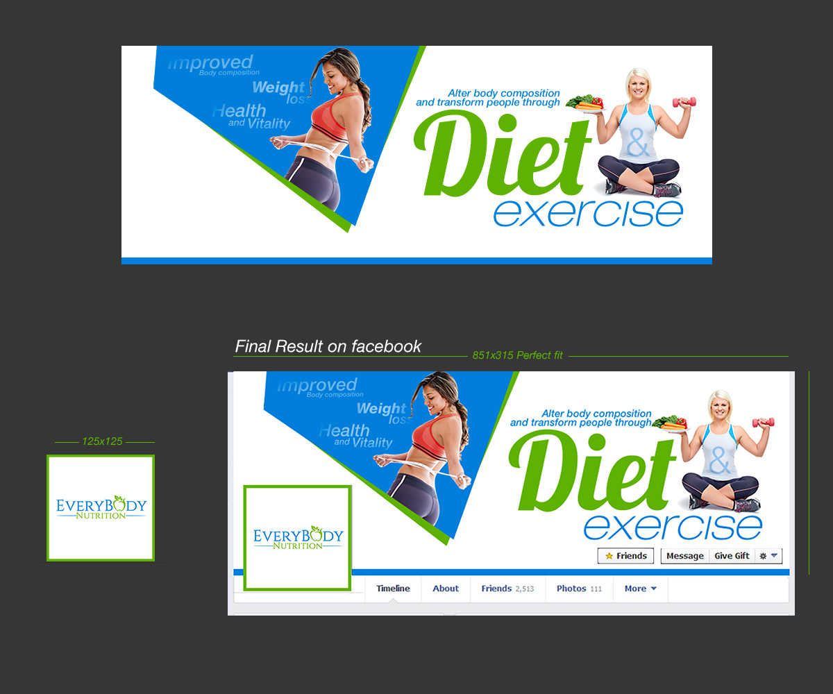 Facebook Design by Ronald Anton for EveryBody Nutrition | Design #5240680