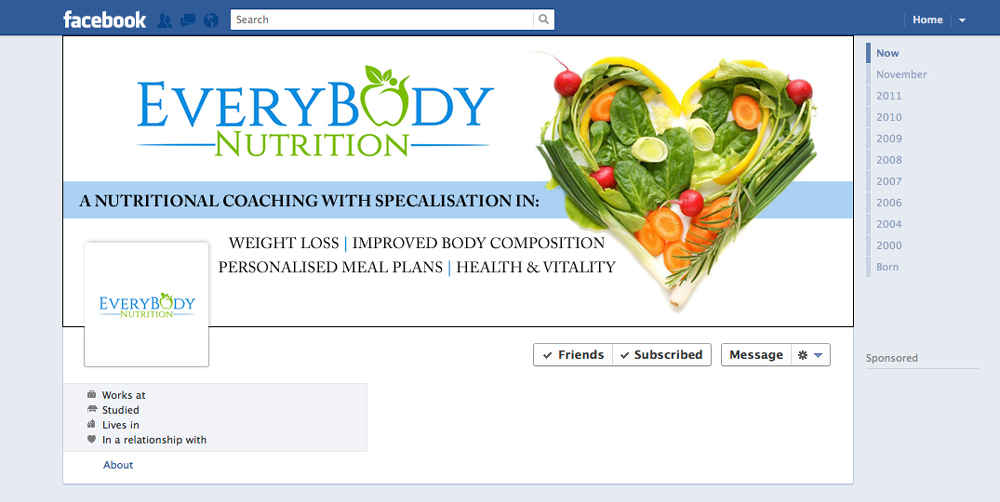 Facebook Design by Anuj Ghimire for EveryBody Nutrition | Design: #5285261