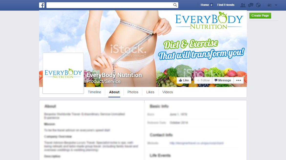 Facebook-Design von Levardos für EveryBody Nutrition | Design #5247176