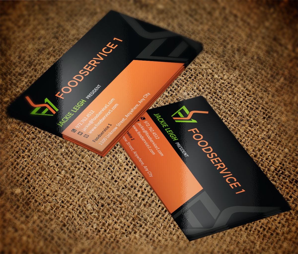 Business Card Design For Claudia Williams By Mt 5306005 Business Card Design By Mt For Fs1 Acronym Stands Foodservice 1