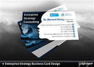 Visitenkarten-Design von gekgrfx für Enterprise Strategy Consulting | Design: #1477092