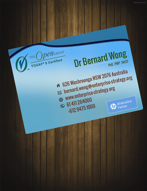 Business Card Design by Ishmeet for Enterprise Strategy Consulting | Design #1476034