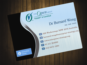 Visitenkarten-Design von Ishmeet für Enterprise Strategy Consulting | Design: #1476391