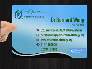 Visitenkarten-Design von Ishmeet für Enterprise Strategy Consulting | Design: #1476406