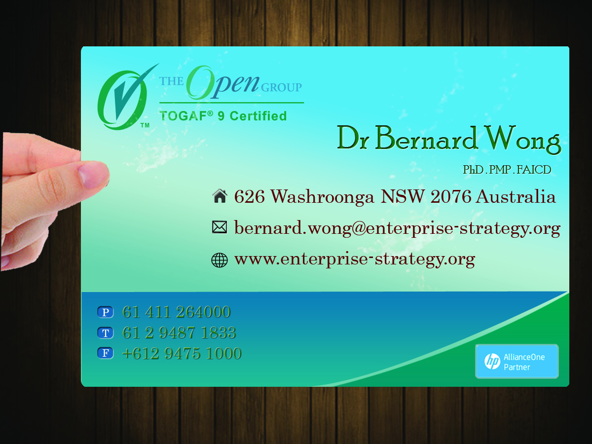 Visitenkarten-Design von Ishmeet für Enterprise Strategy Consulting | Design #1478561