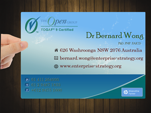 Visitenkarten-Design von Ishmeet für Enterprise Strategy Consulting | Design: #1478561