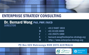 Visitenkarten-Design von RhythmGraphics für Enterprise Strategy Consulting | Design: #1483605