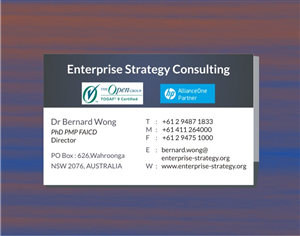 Visitenkarten-Design von thisisit für Enterprise Strategy Consulting | Design: #1467307