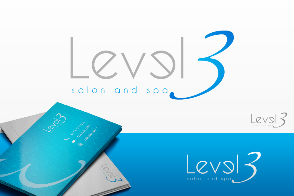 Logo Design by JR designs for Level Three Salon and Spa | Design #1478611